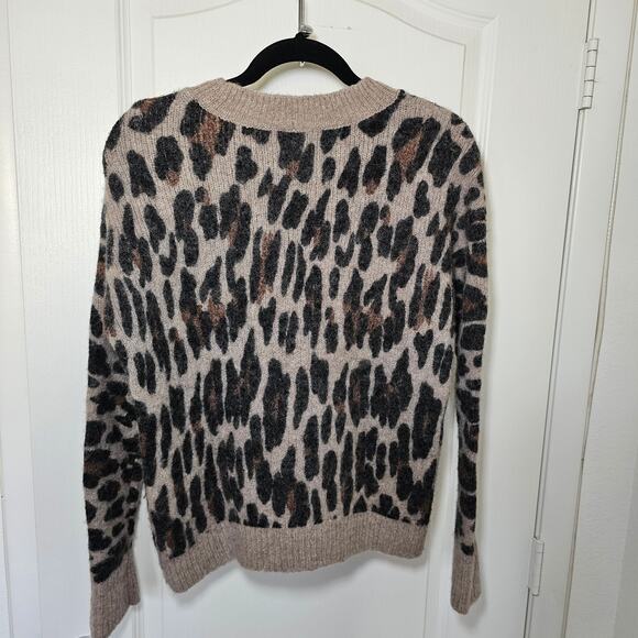 Rails Lana Leopard Print Sweater sz sm - Picture 3 of 5